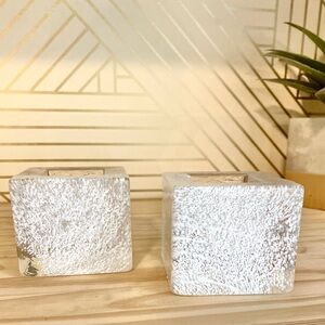 2 Kosta Boda votive candle holders